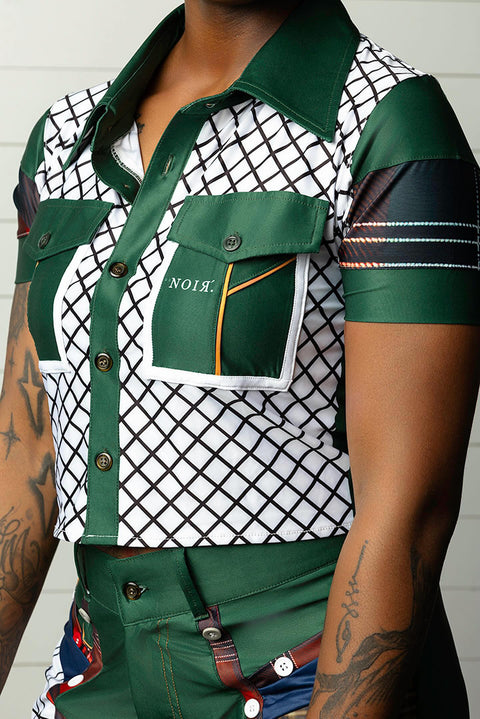 Limited Edition Forrest Regal Patchwork Two - Piece Set