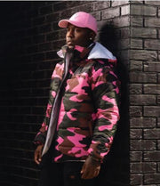 Lus Noir Reversible Camouflage Puffer Jacket