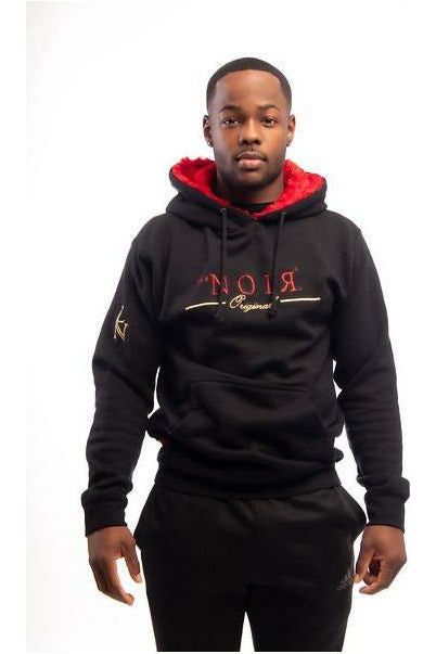 Lus Noir Rose Hoodie Black
