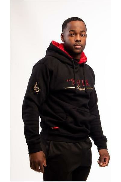 Lus Noir Rose Hoodie Black